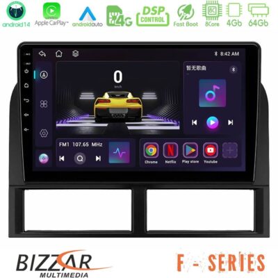 Bizzar F Series 8Core Android14 4+64GB Jeep Grand Cherokee 1999-2004 Navigation Multimedia Tablet 9" Με Carplay & Android Auto