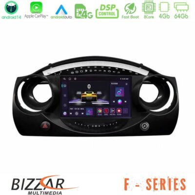 Bizzar F Series 8Core Android14 4+64GB Mini Cooper R50 Navigation Multimedia Tablet 9" Με Carplay & Android Auto