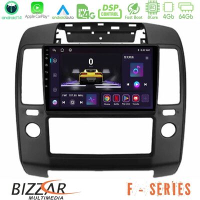 Bizzar F Series 8Core Android14 4+64GB Nissan Navara Navigation Multimedia Tablet 9" Με Carplay & Android Auto