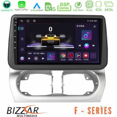Bizzar F Series 8Core Android14 4+64GB Opel Corsa C/Combo C Navigation Multimedia Tablet 9" Με Carplay & Android Auto
