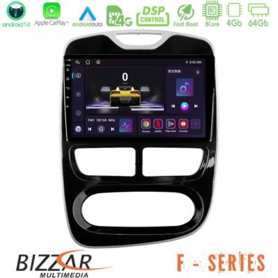 Bizzar F Series 8Core Android14 4+64GB Renault Clio 2012-2016 Navigation Multimedia Tablet 10" Με Carplay & Android Auto