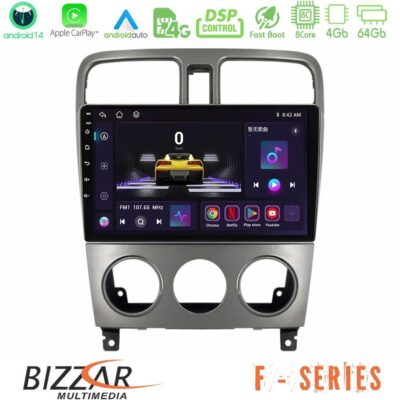 Bizzar F Series 8Core Android14 4+64GB Subaru Forester 2003-2007 Navigation Multimedia Tablet 9" Με Carplay & Android Auto