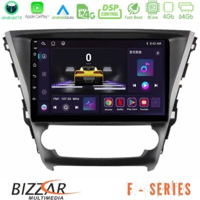 Bizzar F Series 8Core Android14 4+64GB Toyota Avensis 2015-2018 Navigation Multimedia Tablet 9" Με Carplay & Android Auto