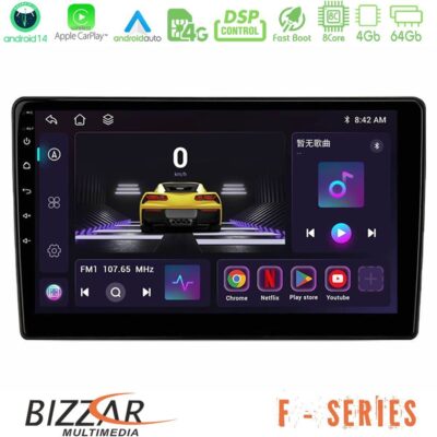 Bizzar F Series 8Core Android14 4+64GB Ford Transit Custom 2019-2024 Navigation Multimedia Tablet 9" Με Carplay & Android Auto