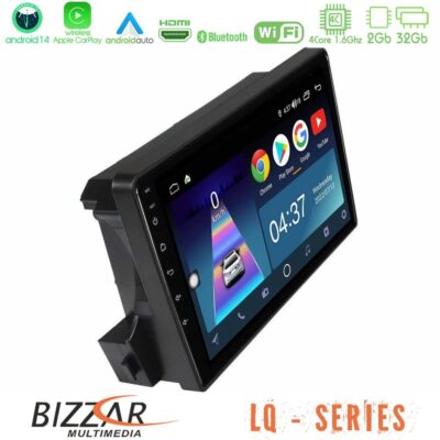 Bizzar LQ Series 4Core Android14 2+32GB Ssangyong Actyon/Kyron 2005-2014 Navigation Multimedia Tablet 9" Με Carplay & Android Auto