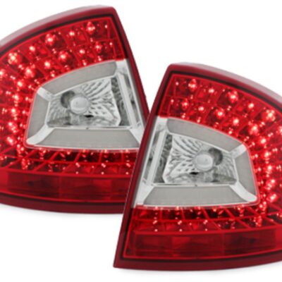 ALL IN POINT ΦΑΝΑΡΙΑ ΠΙΣΩ ΓΙΑ SKODA OCTAVIA 5 1Z LIM. 2004-2011 LiTEC LED RED/CLEAR - 2 ΤΕΜ - AIN-176099 LEFKELIS.GR