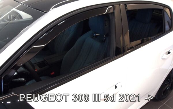 ALL IN POINT ΑΝΕΜΟΘΡΑΥΣΤΕΣ ΓΙΑ PEUGEOT 308 5D 2021+ ΣΕΤ ΑΥΤΟΚΙΝΗΤΟΥ ΑΠΟ ΕΥΚΑΜΠΤΟ ΦΙΜΕ ΠΛΑΣΤΙΚΟ HEKO - 4 ΤΕΜ. - AIN-170816 iluma.GR