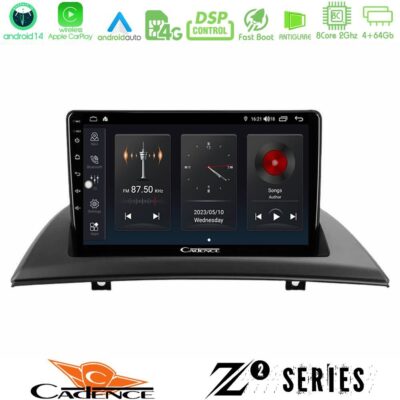 Cadence Z2 Series 8Core Android14 4+64GB BMW E83 Navigation Multimedia Tablet 9" Με Carplay & Android Auto