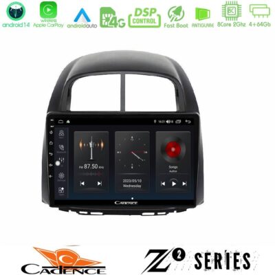 Cadence Z2 Series 8Core Android14 4+64GB Daihatsu Sirion/Subaru Justy Navigation Multimedia Tablet 10" Με Carplay & Android Auto
