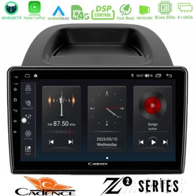 Cadence Z2 Series 8Core Android14 4+64GB Ford Ecosport 2018-2020 Navigation Multimedia Tablet 10" Με Carplay & Android Auto