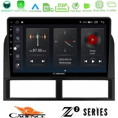 Cadence Z2 Series 8Core Android14 4+64GB Jeep Grand Cherokee 1999-2004 Navigation Multimedia Tablet 9" Με Carplay & Android Auto