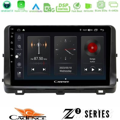 Cadence Z2 Series 8Core Android14 4+64GB Kia Ceed 2018-2023 Navigation Multimedia Tablet 10" Με Carplay & Android Auto