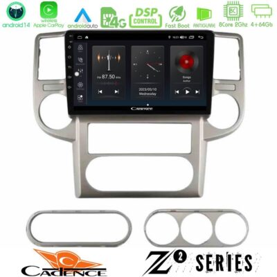 Cadence Z2 Series 8Core Android14 4+64GB Nissan X-Trail 2003-2007 Navigation Multimedia Tablet 10" Με Carplay & Android Auto