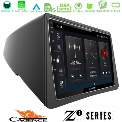Cadence Z2 Series 8Core Android14 4+64GB Opel Mokka Navigation Multimedia Tablet 9" Με Carplay & Android Auto