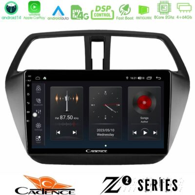 Cadence Z2 Series 8Core Android14 4+64GB Suzuki SX4 S-Cross Navigation Multimedia Tablet 9" Με Carplay & Android Auto