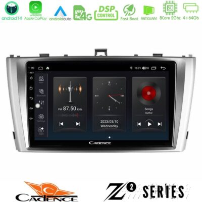 Cadence Z2 Series 8Core Android14 4+64GB Toyota Avensis T27 Navigation Multimedia Tablet 9" Με Carplay & Android Auto