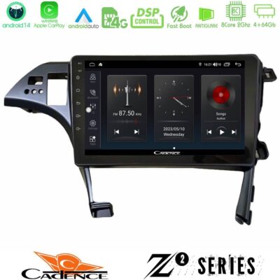 Cadence Z2 Series 8Core Android14 4+64GB Toyota Prius 2010-2015 Navigation Multimedia Tablet 10" Με Carplay & Android Auto