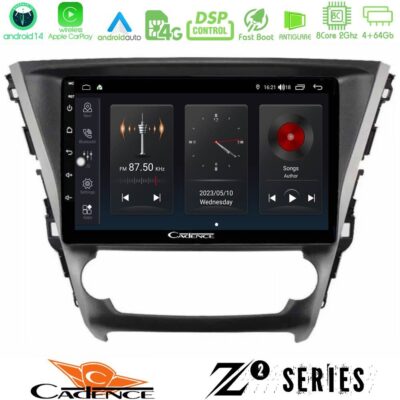 Cadence Z2 Series 8Core Android14 4+64GB Toyota Avensis 2015-2018 Navigation Multimedia Tablet 9" Με Carplay & Android Auto
