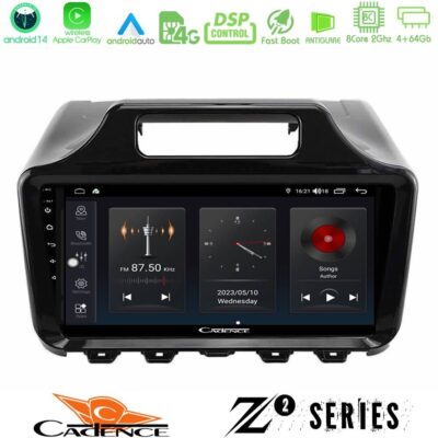 Cadence Z2 Series 8Core Android14 4+64GB Toyota iQ 2008 – 2015 Navigation Multimedia Tablet 9" Με Carplay & Android Auto Με Carplay & Android Auto