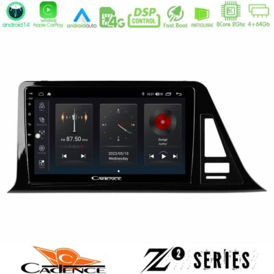 Cadence Z2 Series 8Core Android14 4+64GB Toyota CH-R Navigation Multimedia Tablet 9" Με Carplay & Android Auto