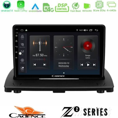 Cadence Z2 Series 8Core Android14 4+64GB Volvo XC90 2006-2014 Navigation Multimedia Tablet 9" Με Carplay & Android Auto