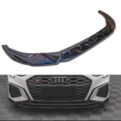All in Point Μπροστινό Spoiler Για Audi A3 8Y 2020+ S Line / S3 Sedan / Sportsback Γυαλιστερό Μαύρο 0032677