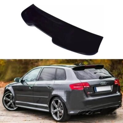 All in Point Αεροτομή Οροφής Για Audi A3 8P Sportsback 5D 03-11 RS3 Look Γυαλιστερή Μαύρη Από Abs Πλαστικό 0032684