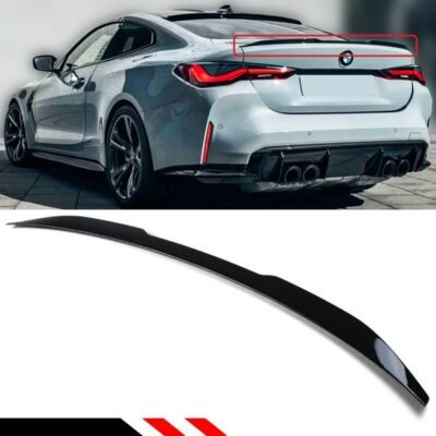 All in Point Αεροτομή Πορτ Παγκάζ Για Bmw 4 G22 2020+ 2D M4 Look Lipspoiler Γυαλιστερή Μαύρη Από Abs Πλαστικό 0032688