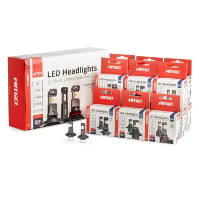 ALL IN POINT ΛΑΜΠΕΣ LED H1/H3/H4(x3)/H7(x9)/HB3/HB4 12V 60W 6.000K 5.600lm LED CAN-BUS HYBRID SERIES AMIO - ΣΕΤ 16 ΤΕΜ. - AIN-186438 LEFKELIS.GR
