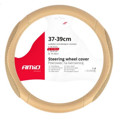 ALL IN POINT ΚΑΛΥΜΜΑ ΤΙΜΟΝΙΟΥ SWC-61 (M) 37>39cm ΜΠΕΖ ΜΕ ΤΡΥΠΗΤΟ ΣΧΕΔΙΟ ΣΤΑ ΠΛΑΙΝΑ AMIO - 1 ΤΕΜ. - AIN-185829 LEFKELIS.GR