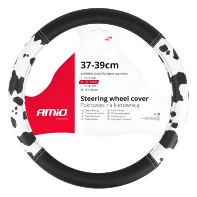 ALL IN POINT ΚΑΛΥΜΜΑ ΤΙΜΟΝΙΟΥ SWC-62 (M) 37>39cm ΜΑΥΡΟ ΜΕ ΣΧΕΔΙΟ ΑΣΠΡΟΜΑΥΡΟ ΔΕΡΜΑ ΑΓΕΛΑΔΑΣ AMIO - 1 ΤΕΜ. - AIN-185830 LEFKELIS.GR