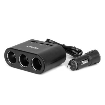 ALL IN POINT ΑΝΤΑΠΤΟΡΑΣ ΑΝΑΠΤΗΡΑ 12/24V 120W ΜΑΥΡΟΣ/3 ΘΕΣΕΙΣ/2xUSB-A+1xUSB-C ΤΑΧΕΙΑΣ ΦΟΡΤΙΣΗΣ/ΚΑΛΩΔΙΟ 70cm AMIO - 1 Τεμ. - AIN-186405 LEFKELIS.GR