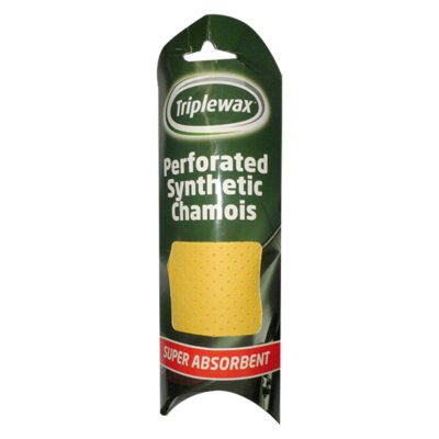 ALL IN POINT ΔΕΡΜΑ ΣΥΝΘΕΤΙΚΟ ΣΑΜΟΥΑ (CHAMOIS) ΔΙΑΤΡΗΤΟ 43x43cm CARPLAN TRIPLEWAX PERFORATED SYNTHETIC CHAMOIS - AIN-148315 LEFKELIS.GR