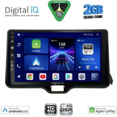 AIN-133288 - Digital iQ - DIGITAL IQ BXC 3738_CPAA (10inc) MULTIMEDIA TABLET for TOYOTA YARIS mod. 2020> - MAZDA 2 mod. 2023> - ALL IN POINT - LEFKELIS.GR