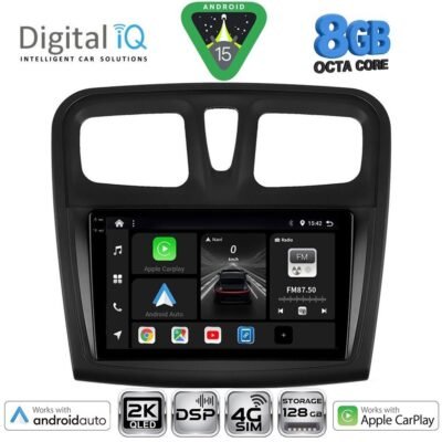 AIN-139628 - Digital iQ - DIGITAL IQ BXF 11108SQ_CPAA (9inc) MULTIMEDIA TABLET for DACIA LOGAN – SANDERO mod. 2012-2019 - ALL IN POINT - LEFKELIS.GR