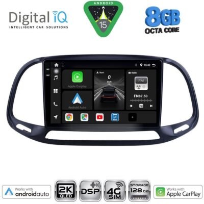AIN-139762 - Digital iQ - DIGITAL IQ BXF 11138_CPAA (9inc) MULTIMEDIA TABLET for FIAT DOBLO – OPEL COMBO mod. 2015-2018 - ALL IN POINT - LEFKELIS.GR