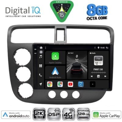 AIN-139806 - Digital iQ - DIGITAL IQ BXF 11187_CPAA (9inc) MULTIMEDIA TABLET for HONDA CIVIC 4D mod. 2001-2006 - ALL IN POINT - LEFKELIS.GR