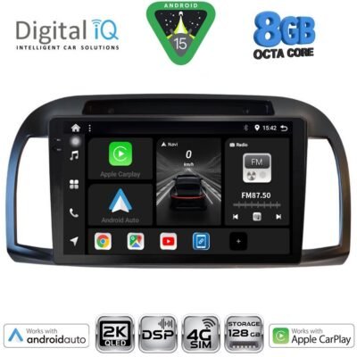 AIN-151111 - Digital iQ - DIGITAL IQ BXF 11457BL_CPAA (9inc) MULTIMEDIA TABLET for NISSAN MICRA K12 mod. 2002-2010 (BLACK) - ALL IN POINT - LEFKELIS.GR