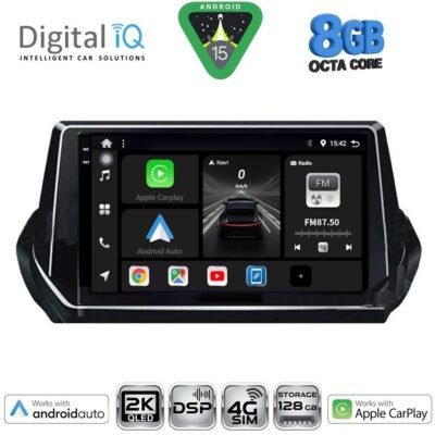 AIN-139971 - Digital iQ - DIGITAL IQ BXF 11509_CPAA (9inc) MULTIMEDIA TABLET for PEUGEOT 208 – 2008 mod. 2021> - ALL IN POINT - LEFKELIS.GR