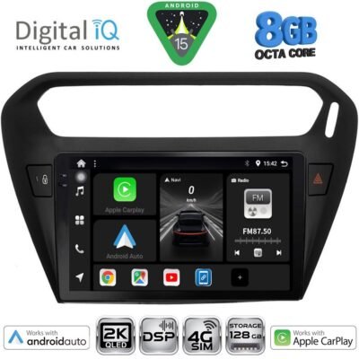 AIN-150489 - Digital iQ - DIGITAL IQ BXF 11511BL_CPAA (9inc) MULTIMEDIA TABLET for CITROEN ELYSEE – PEUGEOT 301 mod. 2013> (BLACK) - ALL IN POINT - LEFKELIS.GR