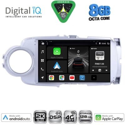 AIN-139943 - Digital iQ - DIGITAL IQ BXF 11737SL_CPAA (9inc) MULTIMEDIA TABLET for TOYOTA YARIS mod. 2011-2015 (SILVER) - ALL IN POINT - LEFKELIS.GR