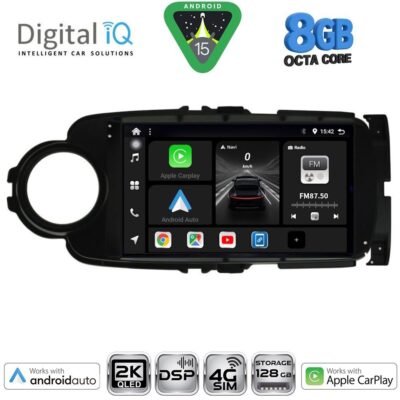 AIN-156616 - Digital iQ - DIGITAL IQ BXF 11737BL_CPAA (9inc) MULTIMEDIA TABLET for TOYOTA YARIS mod. 2011-2015 (BLACK) - ALL IN POINT - LEFKELIS.GR