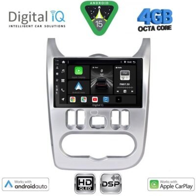 AIN-121148 - Digital iQ - DIGITAL IQ BXF 6101SL_CPAA (9inc) MULTIMEDIA TABLET for DACIA DUSTER – LOGAN – SANDERO mod. 2006-2012 (SILVER) - ALL IN POINT - LEFKELIS.GR