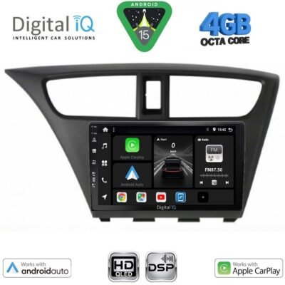 AIN-121248 - Digital iQ - DIGITAL IQ BXF 6190_CPAA (9inc) MULTIMEDIA TABLET for HONDA CIVIC  mod. 2012-2016 - ALL IN POINT - LEFKELIS.GR