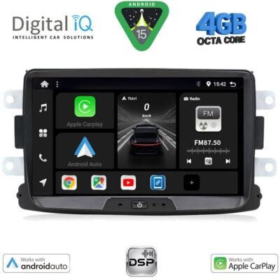 AIN-118589 - Digital iQ - DIGITAL IQ BXF 633_CPAA (8" DECK) MULTIMEDIA SYSTEM for DACIA mod. 2012> - RENAULT CAPTURE mod. 2013> - ALL IN POINT - LEFKELIS.GR