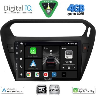 AIN-150493 - Digital iQ - DIGITAL IQ BXF 6511BL_CPAA (9inc) MULTIMEDIA TABLET for CITROEN ELYSEE – PEUGEOT 301 mod. 2013> (BLACK) - ALL IN POINT - LEFKELIS.GR