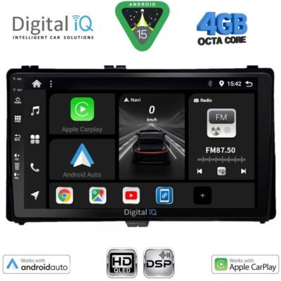 AIN-121096 - Digital iQ - DIGITAL IQ BXF 6703_CPAA (9inc) MULTIMEDIA TABLET for TOYOTA AURIS mod. 2015> – AYGO X mod. 2022> – COROLLA mod. 2017-2019 - ALL IN POINT - LEFKELIS.GR