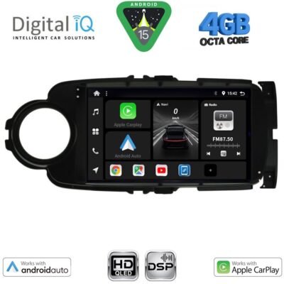 AIN-156618 - Digital iQ - DIGITAL IQ BXF 6737BL_CPAA (9inc) MULTIMEDIA TABLET for TOYOTA YARIS mod. 2011-2015 (BLACK) - ALL IN POINT - LEFKELIS.GR