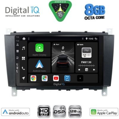 AIN-134412 - Digital iQ - DIGITAL IQ BXF 7403_CPAA (8inc) MULTIMEDIA TABLET for MERCEDES C – CLK (W203-209) mod. 2004-2008 - ALL IN POINT - LEFKELIS.GR