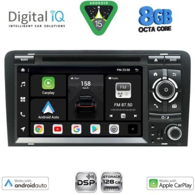 AIN-118582 - Digital iQ - DIGITAL IQ BXF 749_CPAA (7'' DVD) MULTIMEDIA SYSTEM for AUDI A3 mod. 2003-2012 - ALL IN POINT - LEFKELIS.GR